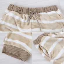 画像をギャラリービューアに読み込む, ルームパンツ レディース 冬 裏起毛 パジャマ ズボン かわいい あったかい ルームウェア 部屋着 M-L ジョガーパンツ もこもこ ルームウエア ボトム パンツ やわらかい 柄 防寒対策 ボーダー チェック ドット 婦人 女性 女子