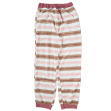 画像をギャラリービューアに読み込む, ルームパンツ レディース 冬 裏起毛 パジャマ ズボン かわいい あったかい ルームウェア 部屋着 M-L ジョガーパンツ もこもこ ルームウエア ボトム パンツ やわらかい 柄 防寒対策 ボーダー チェック ドット 婦人 女性 女子