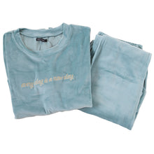 画像をギャラリービューアに読み込む, パジャマ レディース 秋 冬 かわいい 丸首 長袖 M-L ベロア やわらかい シンプル ストレッチ 薄手 上下 シャギー ルームウエア 無地 婦人 ピンク 黒 紺 ベージュ 水色 グレー