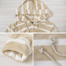 画像をギャラリービューアに読み込む, ルームウェア パーカー レディース もこもこ 冬 フード ルームウエア 部屋着 M-L パジャマ かわいい あったかい 秋 春 モコモコ やわらかい 柄 防寒対策 起毛 ボーダー チェック (在庫限り)