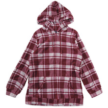 画像をギャラリービューアに読み込む, ルームウェア パーカー レディース もこもこ 冬 フード ルームウエア 部屋着 M-L パジャマ かわいい あったかい 秋 春 モコモコ やわらかい 柄 防寒対策 起毛 ボーダー チェック (在庫限り)
