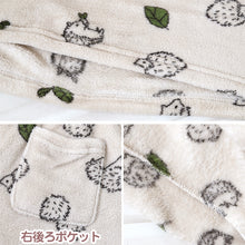 画像をギャラリービューアに読み込む, パジャマ レディース 冬 かわいい あったかい ルームウェア 長袖 婦人 ヘチマ襟 部屋着 M-L やわらかい もこもこ 柄 上下 ボーダー シマエナガ 花柄 クマ ハリネズミ パンダ