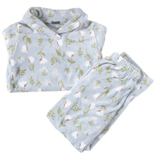 画像をギャラリービューアに読み込む, パジャマ レディース 冬 かわいい あったかい ルームウェア 長袖 婦人 ヘチマ襟 部屋着 M-L やわらかい もこもこ 柄 上下 ボーダー シマエナガ 花柄 クマ ハリネズミ パンダ