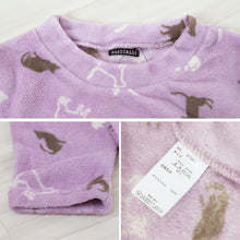 画像をギャラリービューアに読み込む, ルームウェア ワンピース 冬 長袖 レディース ルームウエア 部屋着 パジャマ かわいい あったかい M-L もこもこ 柄 起毛 ボーダー チェック 猫 ハリネズミ 花 無地 女性 女子 防寒対策 やわらかい