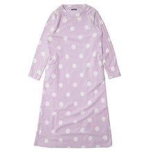 画像をギャラリービューアに読み込む, ルームウェア ワンピース 冬 長袖 レディース ルームウエア 部屋着 パジャマ かわいい あったかい M-L もこもこ 柄 起毛 ボーダー チェック 猫 ハリネズミ 花 無地 女性 女子 防寒対策 やわらかい