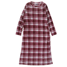 画像をギャラリービューアに読み込む, ルームウェア ワンピース 冬 長袖 レディース ルームウエア 部屋着 パジャマ かわいい あったかい M-L もこもこ 柄 起毛 ボーダー チェック 猫 ハリネズミ 花 無地 女性 女子 防寒対策 やわらかい