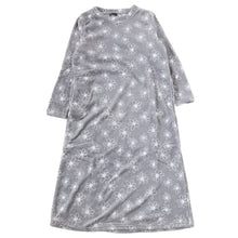 画像をギャラリービューアに読み込む, ルームウェア ワンピース 冬 長袖 レディース ルームウエア 部屋着 パジャマ かわいい あったかい M-L もこもこ 柄 起毛 ボーダー チェック 猫 ハリネズミ 花 無地 女性 女子 防寒対策 やわらかい
