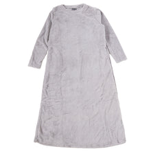 画像をギャラリービューアに読み込む, ルームウェア ワンピース 冬 長袖 レディース ルームウエア 部屋着 パジャマ かわいい あったかい M-L もこもこ 柄 起毛 ボーダー チェック 猫 ハリネズミ 花 無地 女性 女子 防寒対策 やわらかい