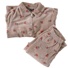 画像をギャラリービューアに読み込む, パジャマ レディース 冬 かわいい あったかい ルームウェア 長袖 婦人 前開き 部屋着 M-L やわらかい もこもこ 柄 上下 ボーダー 花柄 シマエナガ クマ ハリネズミ パンダ