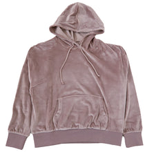 画像をギャラリービューアに読み込む, プルオーバー パーカー レディース 秋 冬 パジャマ 薄手 起毛 伸縮性 ルームウエア M L フード のびのび ベロア 部屋着 スウェット 女性 婦人 やわらかい 長袖 カンガルーポケット (在庫限り)