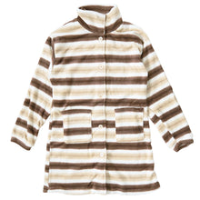 画像をギャラリービューアに読み込む, レディース カーディガン ルームウェア 冬 もこもこ チュニック 襟付き 柄 かわいい あったかい M-L ルームウエア 部屋着 パジャマ 冬用 暖かい 防寒 起毛 ハリネズミ ボーダー チェック ツリー ドット 犬 (在庫限り)