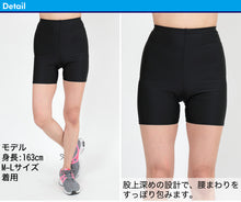 画像をギャラリービューアに読み込む, スパッツ 3分丈 スポーツ インナー M-L~3L (レギンス 大きいサイズ 3l レディース アンダーパンツ 黒 ジュニア)