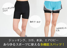 画像をギャラリービューアに読み込む, スパッツ 3分丈 スポーツ インナー M-L~3L (レギンス 大きいサイズ 3l レディース アンダーパンツ 黒 ジュニア)