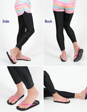 画像をギャラリービューアに読み込む, ラッシュガード レギンス レディース 2枚セット M-L~5L (スパッツ 10分丈 スポーツ インナー 大きいサイズ 3l uvカット)