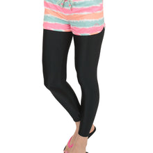 画像をギャラリービューアに読み込む, ラッシュガード レギンス レディース 2枚セット M-L~5L (スパッツ 10分丈 スポーツ インナー 大きいサイズ 3l uvカット)