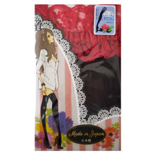 画像をギャラリービューアに読み込む, 80デニール ガータータイツ 22-25cm (ガーターストッキング ガーター レース 黒 白 レディース 秋冬 防寒 日本製)