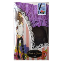 画像をギャラリービューアに読み込む, 80デニール ガータータイツ 22-25cm (ガーターストッキング ガーター レース 黒 白 レディース 秋冬 防寒 日本製)