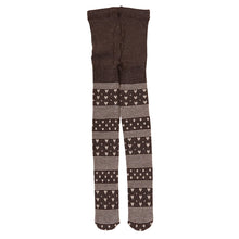 画像をギャラリービューアに読み込む, キッズ タイツ 柄 厚手 子供 毛混 冬 日本製 120cm・135cm 子供用 こども 女の子 女児 防寒 暖かい あったかい 透かし編み ハート 黒 グレー (在庫限り)