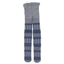 画像をギャラリービューアに読み込む, キッズ タイツ 柄 厚手 子供 毛混 冬 日本製 120cm・135cm 子供用 こども 女の子 女児 防寒 暖かい あったかい 透かし編み ハート 黒 グレー (在庫限り)