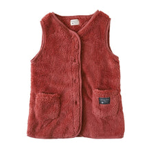 画像をギャラリービューアに読み込む, キッズ スリーパー もこもこ 冬 シープタッチ ベスト ノースリーブ 100-130cm 着る毛布 子供 男の子 女の子 ボア 袖なし 前開き 暖かい 防寒 寒さ対策 子供服 ルームウェア パジャマ あったか 100 110 120 130