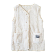 画像をギャラリービューアに読み込む, キッズ スリーパー もこもこ 冬 シープタッチ ベスト ノースリーブ 100-130cm 着る毛布 子供 男の子 女の子 ボア 袖なし 前開き 暖かい 防寒 寒さ対策 子供服 ルームウェア パジャマ あったか 100 110 120 130
