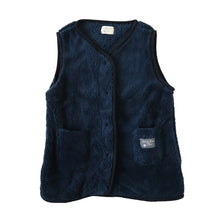 画像をギャラリービューアに読み込む, キッズ スリーパー もこもこ 冬 シープタッチ ベスト ノースリーブ 100-130cm 着る毛布 子供 男の子 女の子 ボア 袖なし 前開き 暖かい 防寒 寒さ対策 子供服 ルームウェア パジャマ あったか 100 110 120 130