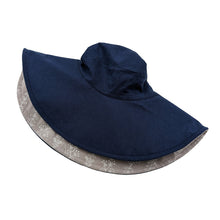 画像をギャラリービューアに読み込む, 帽子 レディース ハット UVカット つば広 リバーシブル おしゃれ 紫外線 日よけ 約58cm コットン 女性 紫外線対策 日除け 無地 柄 日焼け対策 uv 綿100% (在庫限り)
