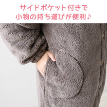 画像をギャラリービューアに読み込む, ガウン 暖かい レディース ルームウェア 冬 もこもこ ロングガウン ロング丈 シープタッチ 羽織り 着る毛布 M-L パジャマ 部屋着 ルームウエア 長袖 羽織 上着 ふわふわ 起毛 あったかい 冷え対策 防寒着 (在庫限り)