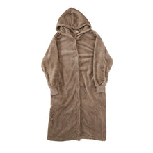 画像をギャラリービューアに読み込む, ガウン レディース スリーパー 暖かい ふわふわ もこもこ ロング丈 上着 ルームウェア 羽織 M-L 軽い 部屋着 毛布 防寒着 冬 起毛 羽織り 冷え対策 (在庫限り)