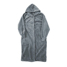 画像をギャラリービューアに読み込む, ガウン レディース スリーパー 暖かい ふわふわ もこもこ ロング丈 上着 ルームウェア 羽織 M-L 軽い 部屋着 毛布 防寒着 冬 起毛 羽織り 冷え対策 (在庫限り)