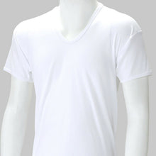 画像をギャラリービューアに読み込む, メンズ 半袖 U首 シャツ Tシャツ 3枚セット M~LL (tシャツ 男性 紳士 肌着 下着 綿100% Uネック インナー 半袖U首シャツ 保湿 セット 綿 CARAON キヤロン M L LL) (取寄せ)