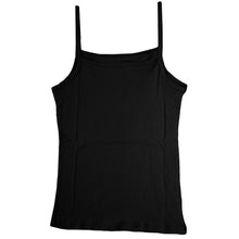 画像をギャラリービューアに読み込む, 下着 キャミソール 綿100% レディース M L LL 肌着 綿 インナー 無地 グレー 白 黒