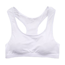 画像をギャラリービューアに読み込む, 体育deインナー カップ付ハーフトップ 140cm~165cm (スポーツブラ ジュニア ブラ ノンワイヤー ブラジャー スポブラ ハーフトップ 女の子 女子 スポーツ 体育 部活 インナー 下着 中学生)