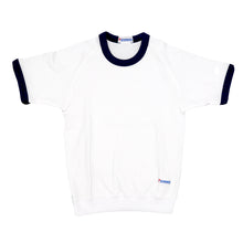 画像をギャラリービューアに読み込む, 体操服 半袖 丸首 スクール 体操着 tシャツ 白 無地 コットン 綿 ポリエステル 小学生 体育 120~150cm (男女兼用 男の子 女の子 キッズ こども 児童 綿混)