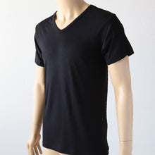 画像をギャラリービューアに読み込む, メンズ インナー 半袖 半袖シャツ 発熱 Vネック M~LL (男 紳士 男性 V首 防寒 肌着 下着 トップス 保温 吸湿発熱 静電気防止 吸汗速乾 M L LL) (紳士肌着) (在庫限り)