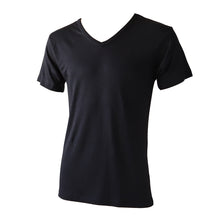 画像をギャラリービューアに読み込む, メンズ インナー 半袖 半袖シャツ 発熱 Vネック M~LL (男 紳士 男性 V首 防寒 肌着 下着 トップス 保温 吸湿発熱 静電気防止 吸汗速乾 M L LL) (紳士肌着) (在庫限り)