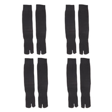 画像をギャラリービューアに読み込む, メンズ 足袋 靴下 黒 セット 4足組 無地 ビジネス つま先 クルーソックス 通勤 ゴルフ 作業用 綿素材 ポリエステル 25cm 26cm 27cm ブラック スポーツ 釣り 25-27cm (在庫限り)