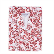 画像をギャラリービューアに読み込む, 綿100% ガーゼ 日本製 婦人用 おねまき レディース 寝巻き 女性用 パジャマ ルームウェア ナイトウェア 和式 寝間着 ネイビー 赤 紫 柄おまかせ 通年用 吸汗 通気 快適 軽量 入院 介護 施設用 M・L (取寄せ)