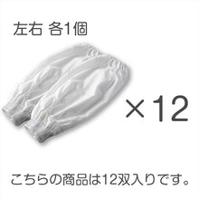 画像をギャラリービューアに読み込む, 腕カバー 晒 日本製 12双セット ナイロン製 防水加工 まとめ買い 作業用 食品加工 炊事 洗濯 清掃 キッチン用 腕抜き 乾燥機不可 業務用 家庭用 丈夫 白 無地 水仕事用 男女兼用 袖カバー 耐水 通気性 作業着 衛生用 フリー (取寄せ)