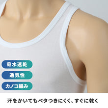 画像をギャラリービューアに読み込む, BVD ランニング シャツ タンクトップ 鹿の子 メッシュ メンズ インナー 2枚組 M~LL bvd tシャツ インナーシャツ 肌着 下着 ノースリーブ 春夏 ホワイト 白 M L LL