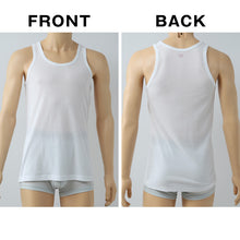 画像をギャラリービューアに読み込む, BVD ランニング シャツ タンクトップ 鹿の子 メッシュ メンズ インナー 2枚組 M~LL bvd tシャツ インナーシャツ 肌着 下着 ノースリーブ 春夏 ホワイト 白 M L LL (在庫限り)