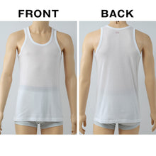 画像をギャラリービューアに読み込む, BVD ランニング シャツ メッシュ メンズ インナー タンクトップ 2枚組 M~LL bvd tシャツ インナーシャツ 肌着 下着 ノースリーブ 春夏 ホワイト 白 M L LL (在庫限り)