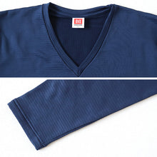 画像をギャラリービューアに読み込む, BVD 瞬暖 メンズ tシャツ vネック 長袖 裏起毛 インナー M~LL v首 冬 防寒 保温 あったか 暖かい 下着 インナーシャツ 静電気防止 厚手 ビジネス アウトドア プレゼント ギフト