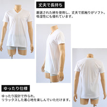 画像をギャラリービューアに読み込む, bvd tシャツ ゴールド 綿100 vネック メンズ M・L v首 BVD インナー シャツ 肌着 下着 半袖 コットン シンプル 無地 白 黒 グレー
