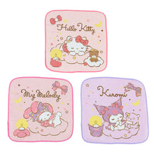 画像をギャラリービューアに読み込む, ハンドタオル ハンカチ 3枚組 キャラクター 柄違い キッズ 子供 保育園 幼稚園 小学生 小学校 約16×16cm プチハンドタオル ウォッシュタオル おしぼりタオル 3P 子供用タオル 入園 ネームタグ まとめ買い セット