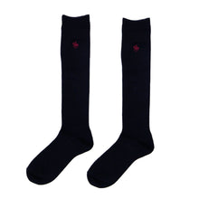 画像をギャラリービューアに読み込む, グンゼ POLO ハイソックス レディース ワンポイント 刺繍 スクールソックス 23-25cm (GUNZE 靴下 くつした くつ下 長め 女子 高校生 中学生 学校 学生 通勤 通学 ソックス 黒 ポロ おしゃれ 女子高生 スクール)
