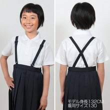 画像をギャラリービューアに読み込む, キッズ ポロシャツ 半袖 小学生 制服 小学校 スクール 子供 100cm~180cm 男の子 女の子 スクールシャツ 男子 女子 白 無地 学校 鹿の子 カノコ