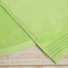 画像をギャラリービューアに読み込む, フェイスタオル グリーン ピンク ネイビー パープル 約34×80cm (綿100 無地)