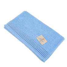 画像をギャラリービューアに読み込む, フェイスタオル グリーン ピンク ネイビー パープル 約34×80cm (綿100 無地)