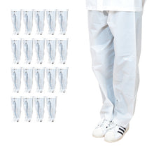 画像をギャラリービューアに読み込む, 雨合羽 20枚セット レインパンツ 使い捨て カッパ ボトム レインコート パンツ 非常 M・L 通学 通勤 レジャー キャンプ 防災 非常用